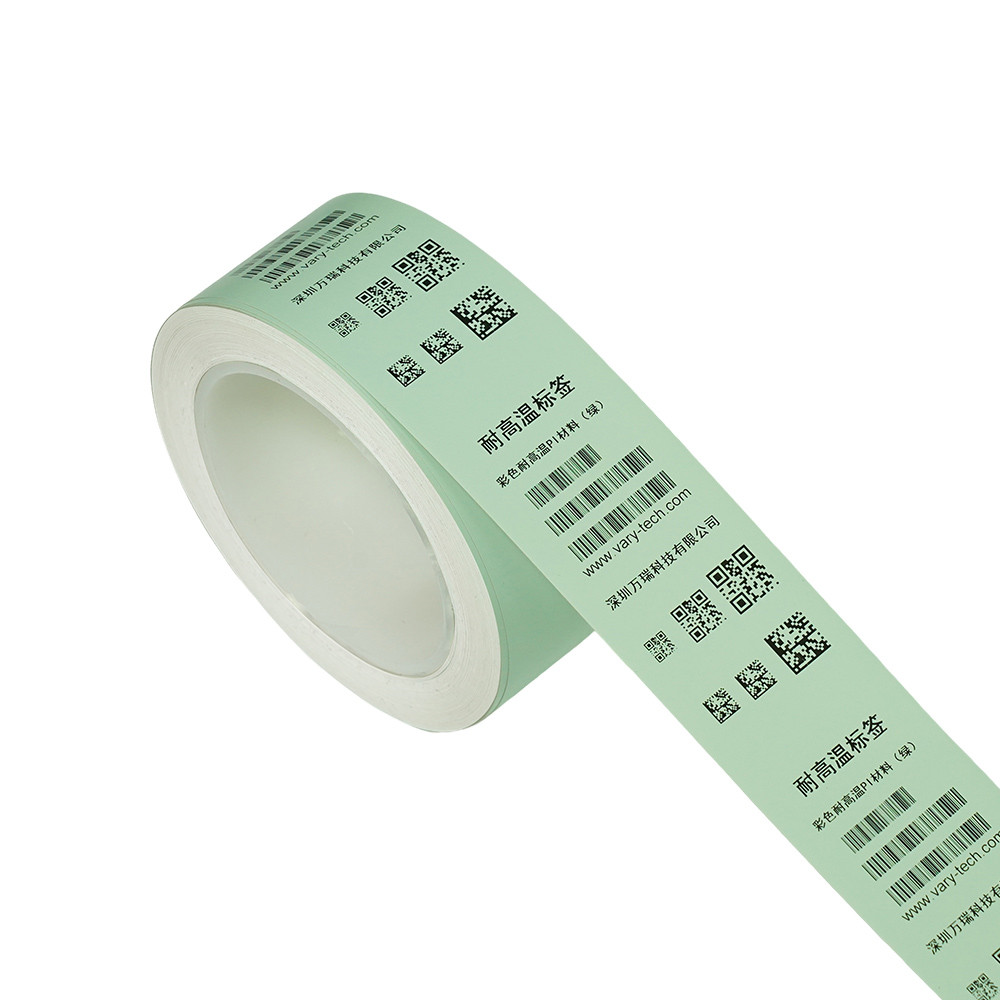 Colored high-temperature resistant PI label (green)